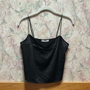 Black Satin Tank top